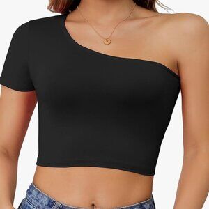 One Shoulder Crop Top for Women